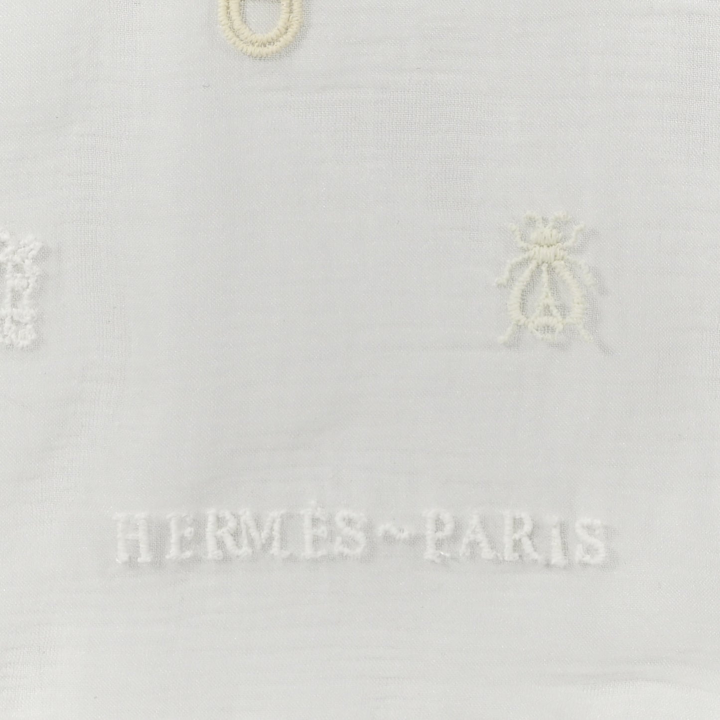 Silk Multicharms Scarf 100 White