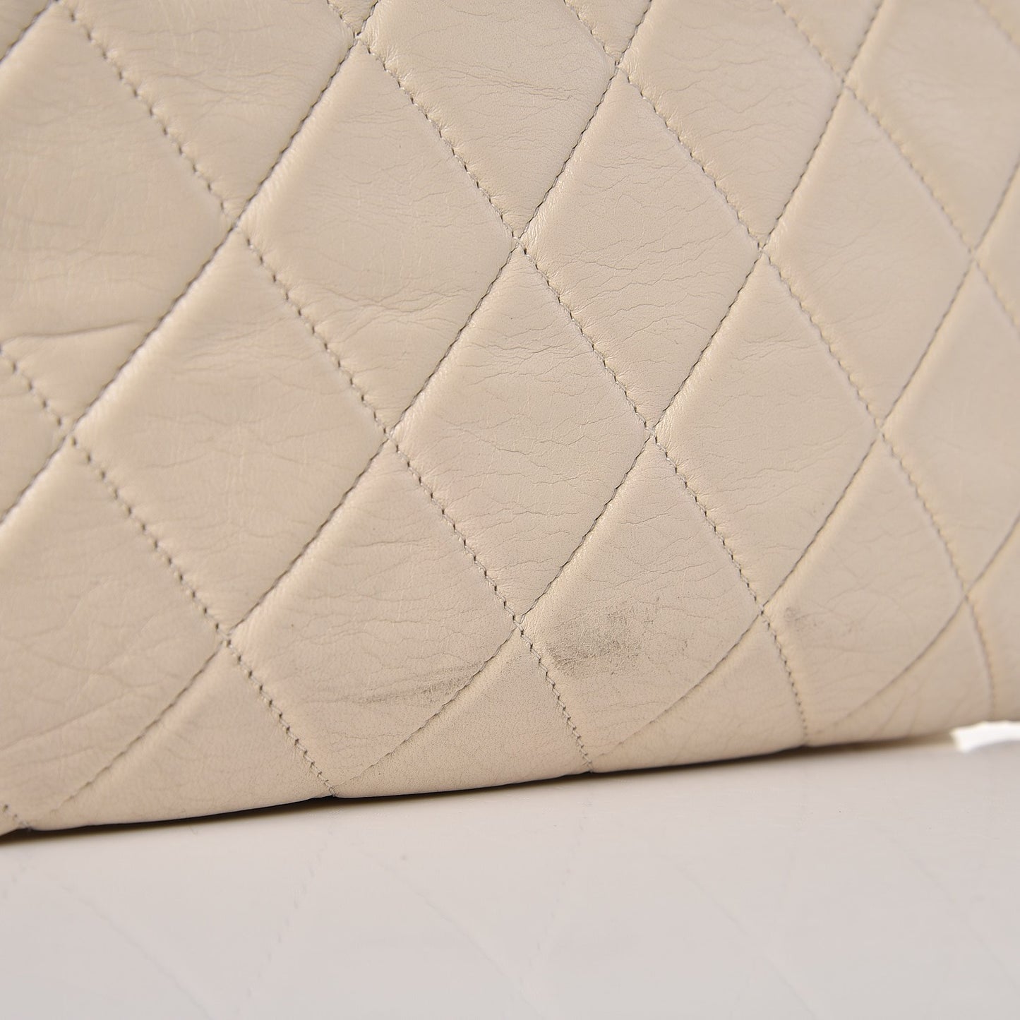 Lambskin Quilted Small Flap Ivory