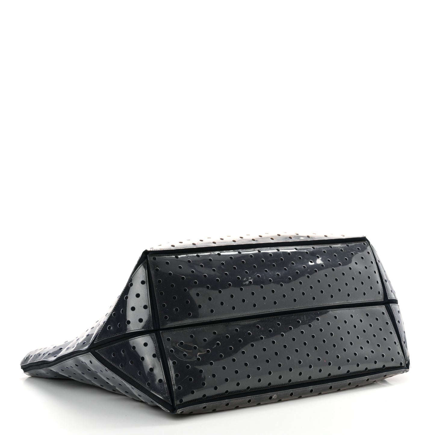 Canvas Vinyl Perforated CC Tote White Black Dark Navy