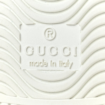 Gucci Metallic Nappa Silk Ayers Web Embroidered Womens Ace Sneakers 39 Silver 8 of 10