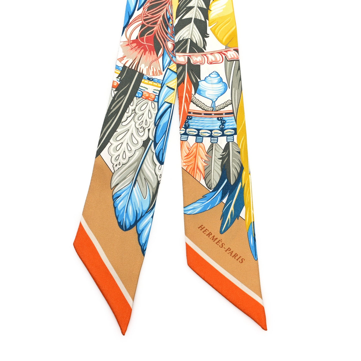 Silk La Danse Pacifique Twilly Jaune D'Or Kaki Orange