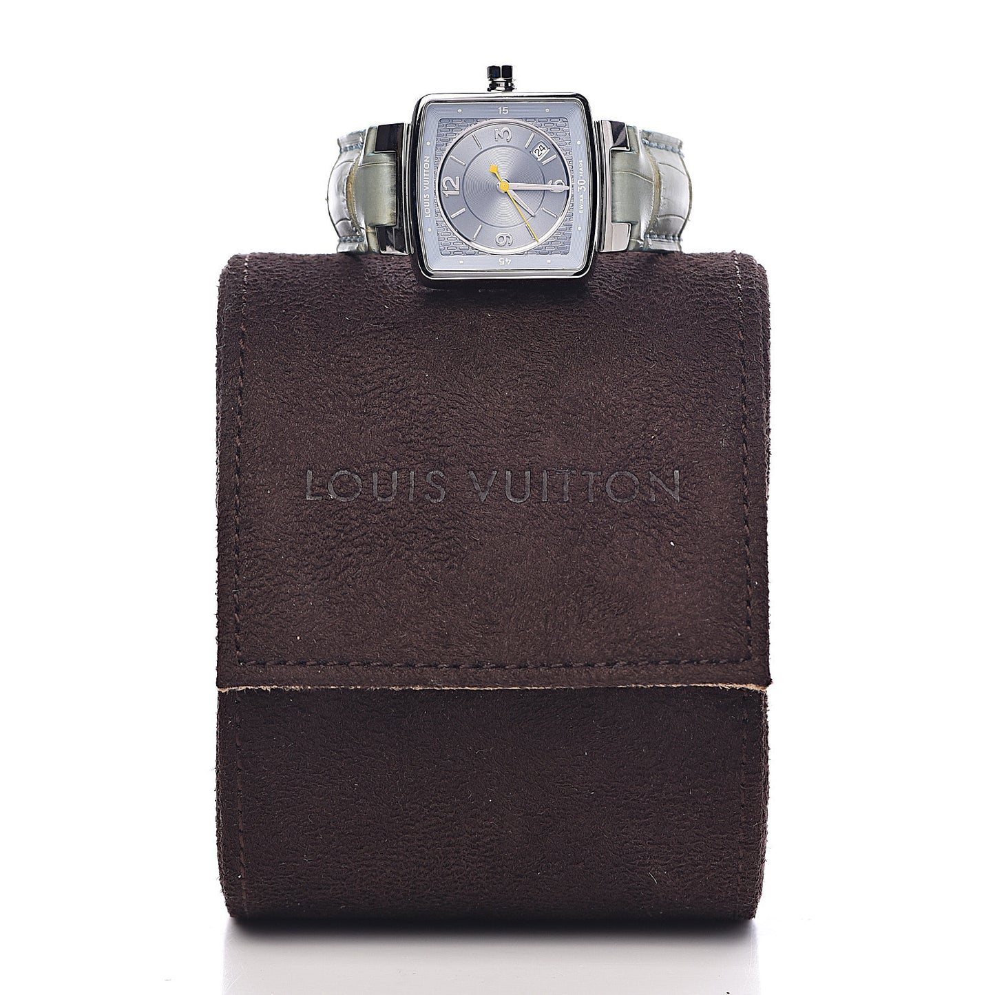 Stainless Steel Alligator 30mm Speedy Quartz Watch Blue