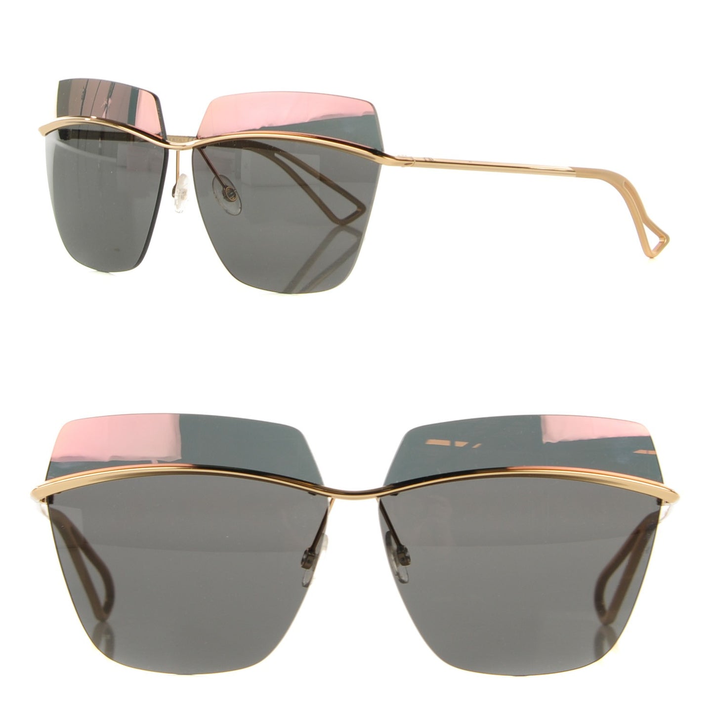 Metal DiorMetallic Sunglasses Grey Copper