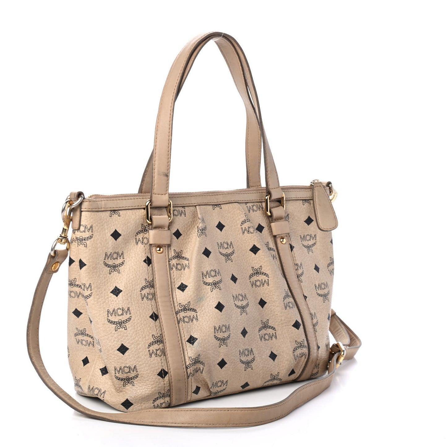 Visetos Medium Essentials Shopper Tote Beige