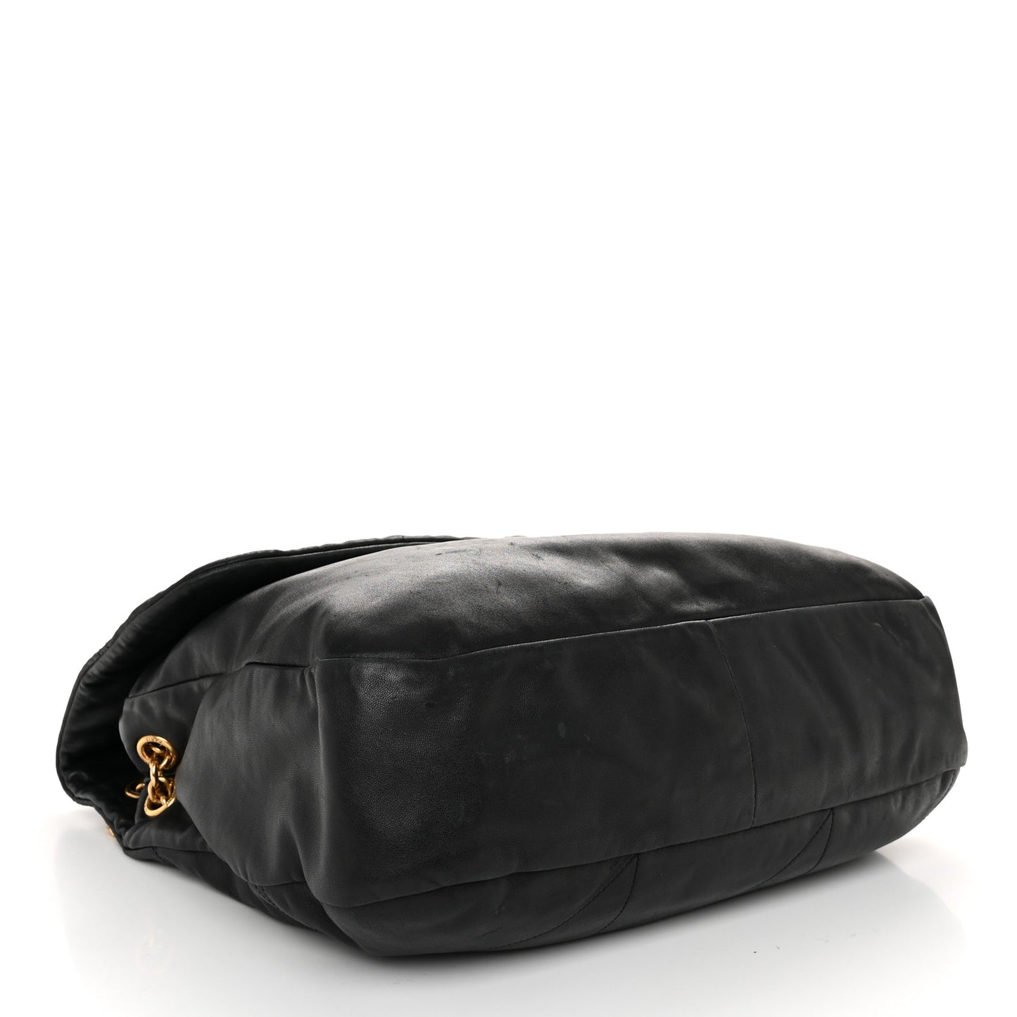 Lambskin Matelasse Monogram Large Jamie 4.3 Black