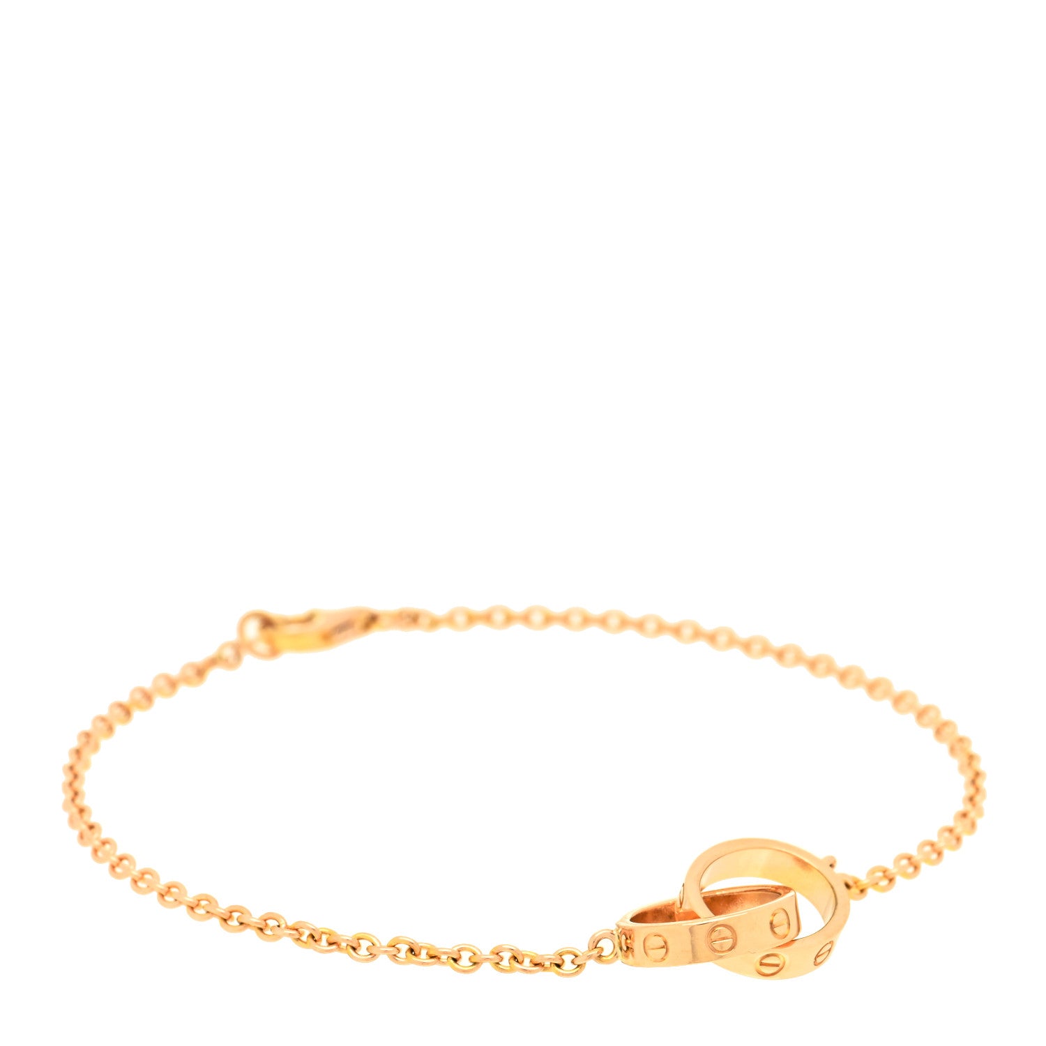 Cartier 18K Pink Gold Interlocking LOVE Bracelet 1 of 4