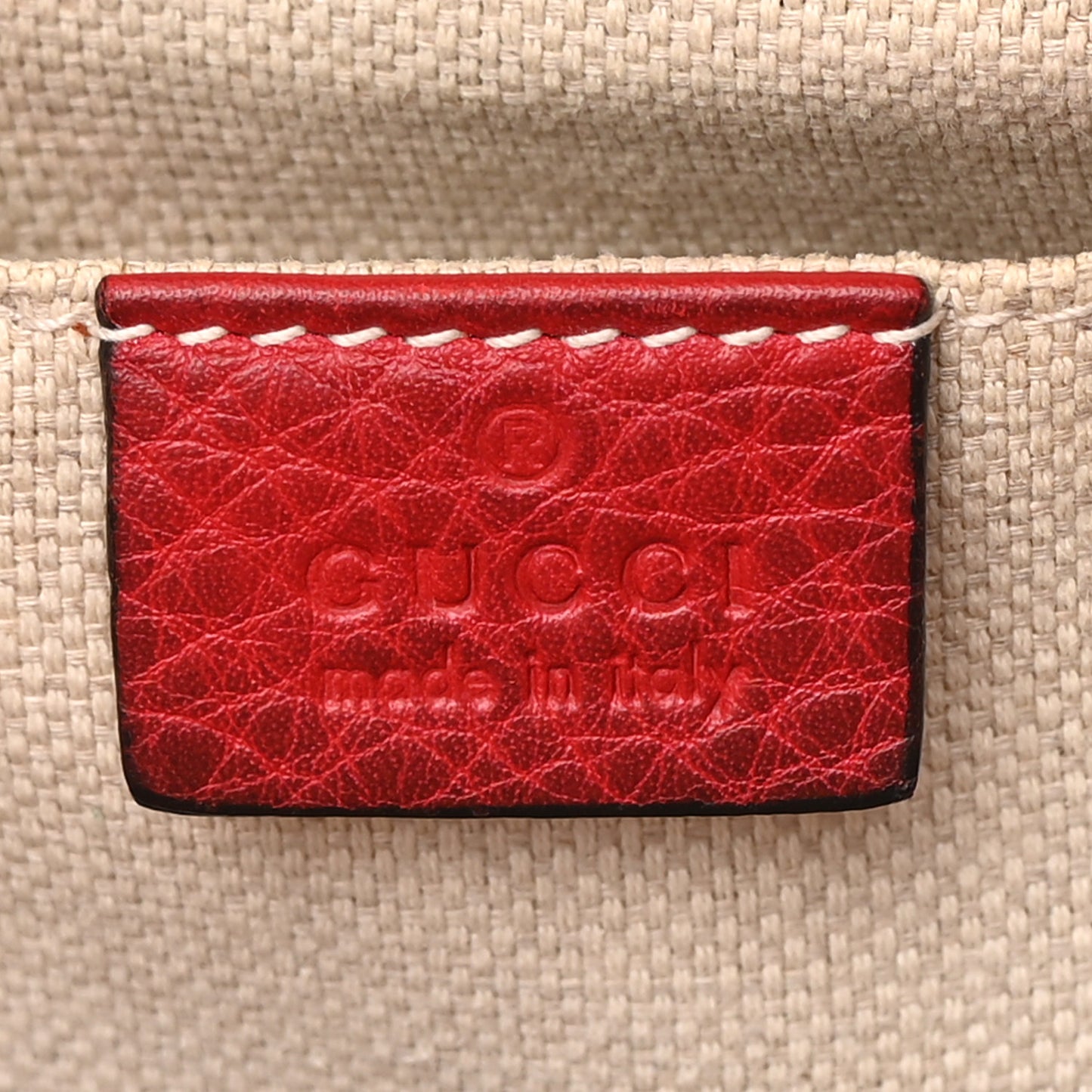 Pebbled Calfskin Small Soho Disco Bag Tabasco Red