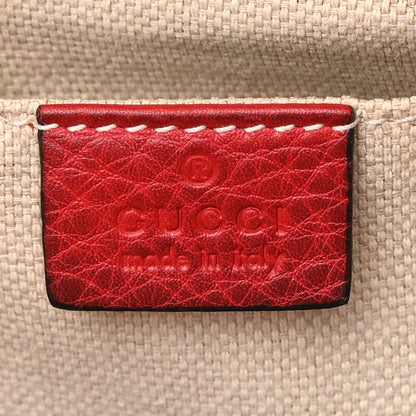 Gucci Pebbled Calfskin Small Soho Disco Bag Tabasco Red 6 of 17