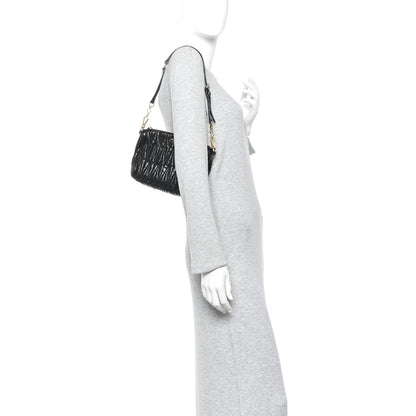 Miu Miu Nappa Matelasse Lux Shoulder Bag Black 3 of 19