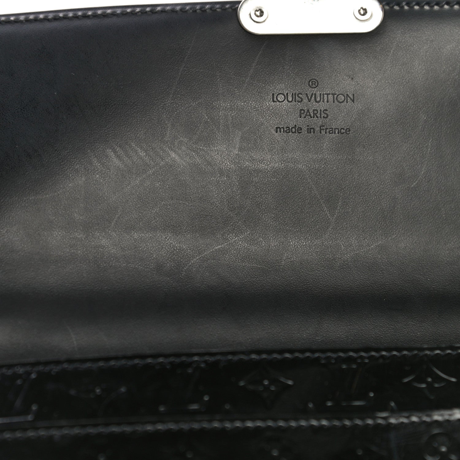 Louis Vuitton Monogram Glace Anouchka Pochette MM Black 12 of 23