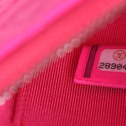 Chanel Goatskin Quilted Medium Reissue Cosmetic Case Pink 7 of 8