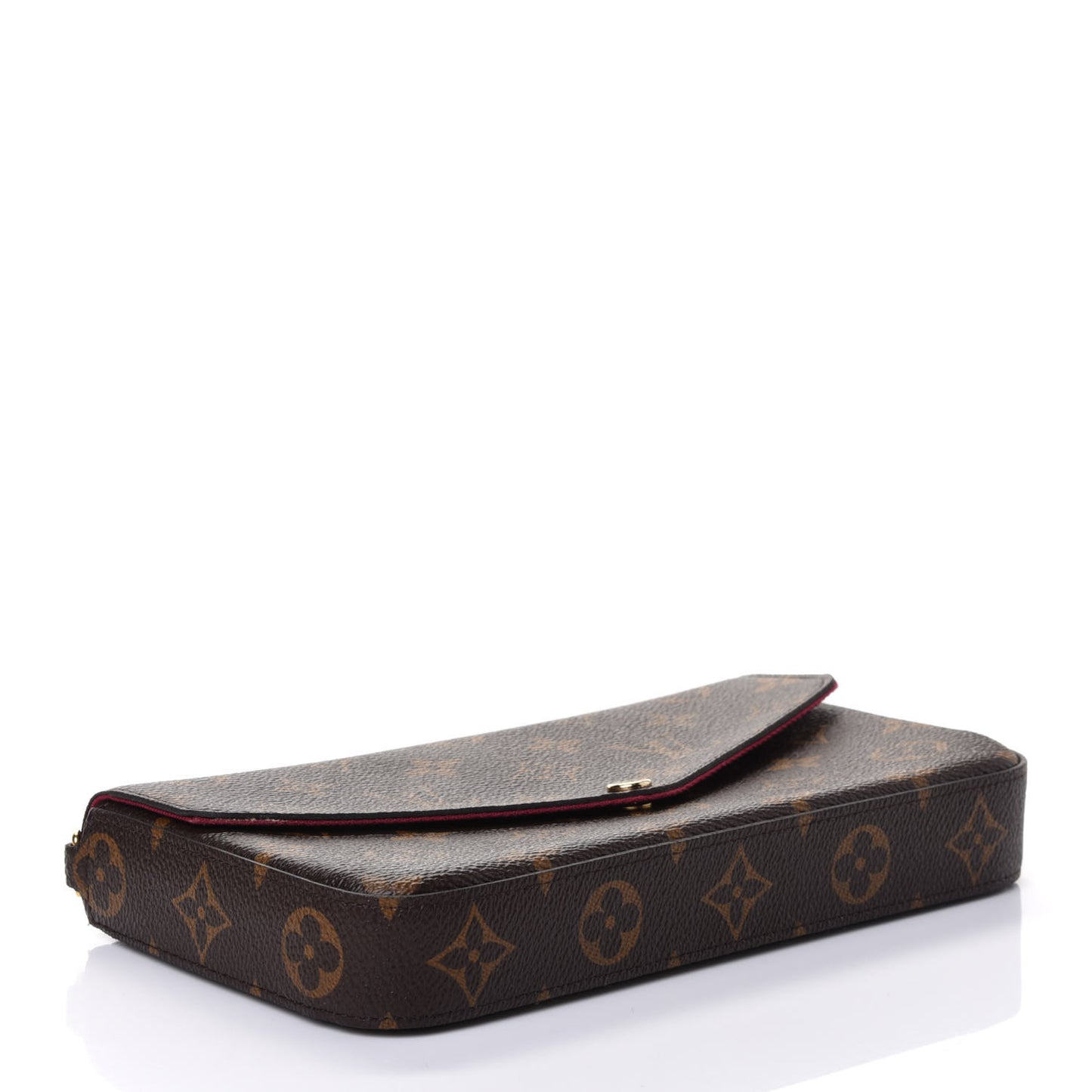 Monogram Pochette Felicie Chain Wallet Fuchsia
