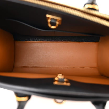 Louis Vuitton Taurillon City Steamer MM Black Camel 5 of 9