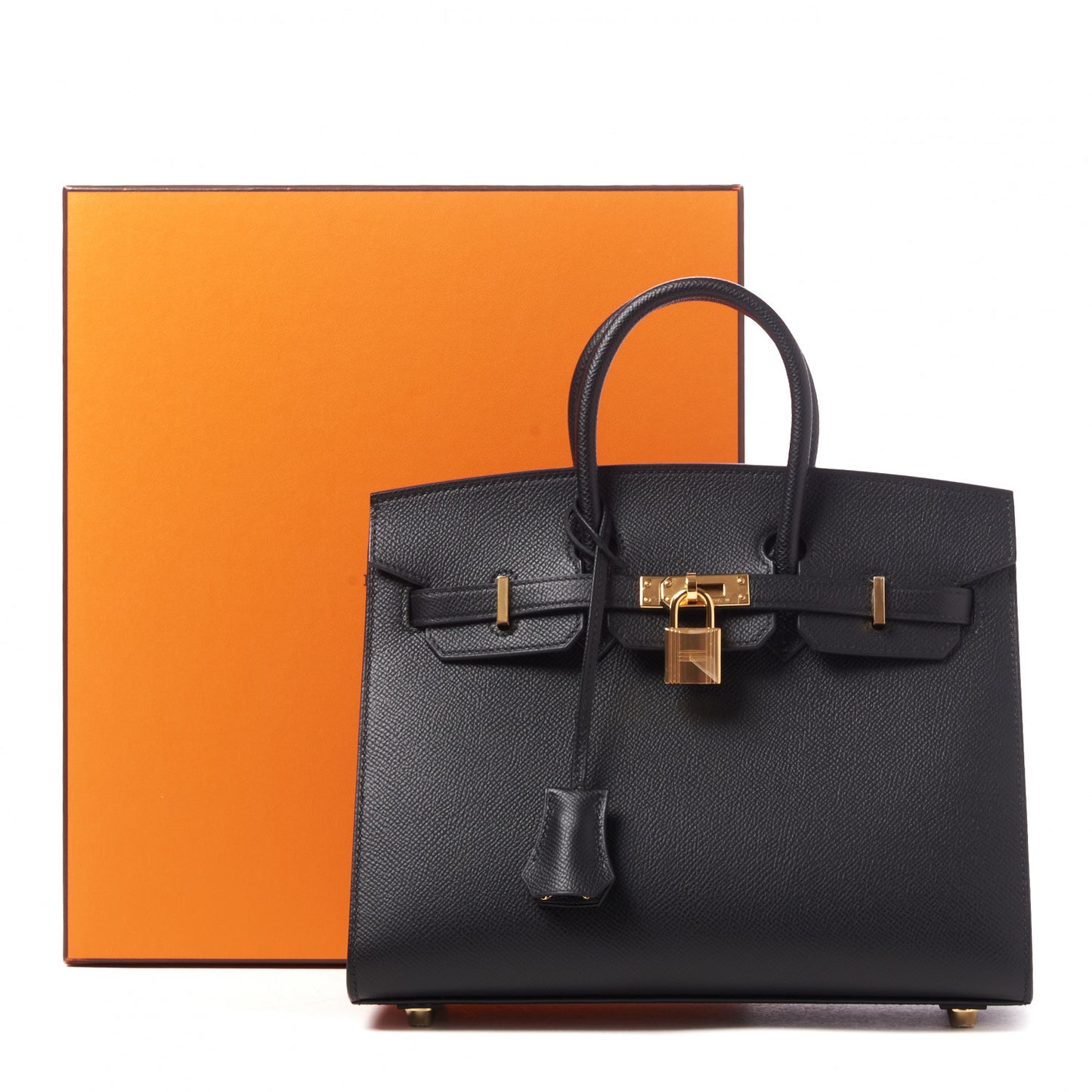 Madame Calfskin Birkin Sellier 25 Black