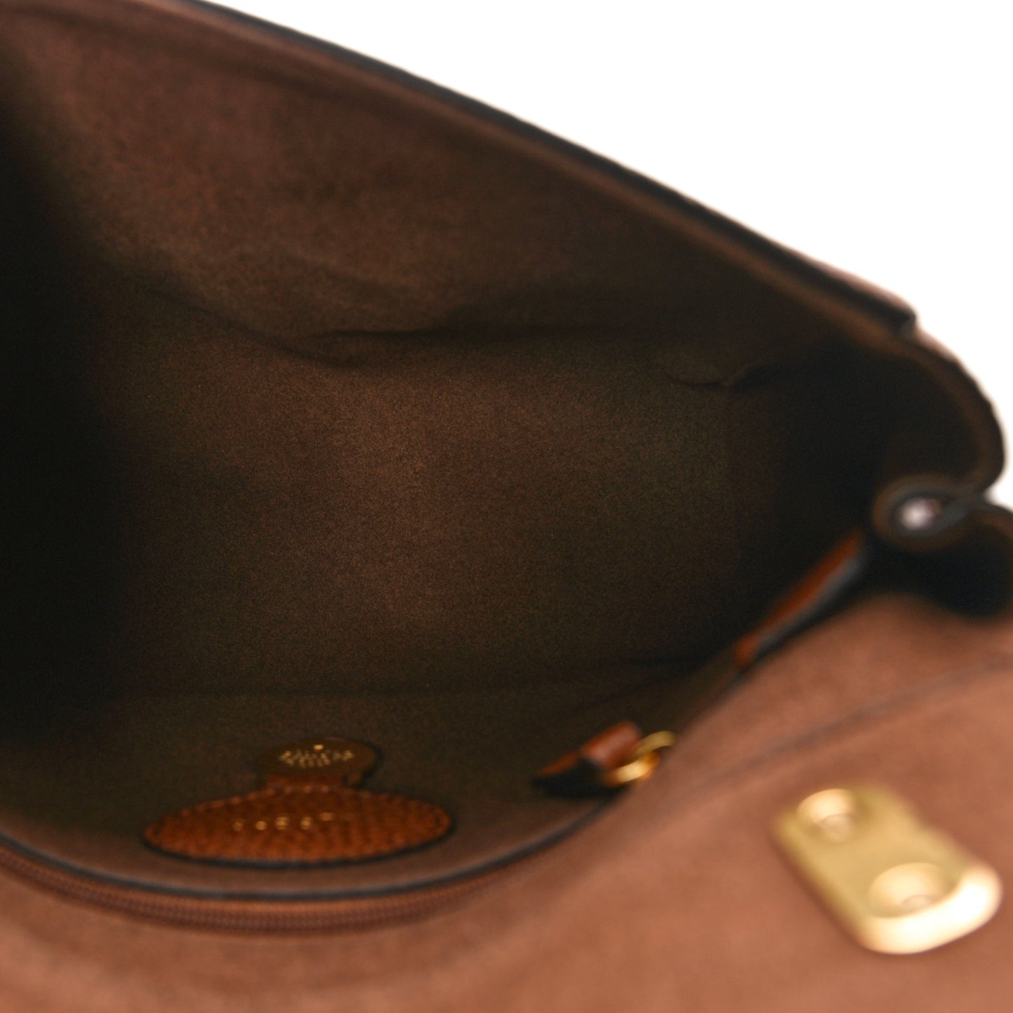 Small Classic Grain Calfskin Medium Lily Flap Oak