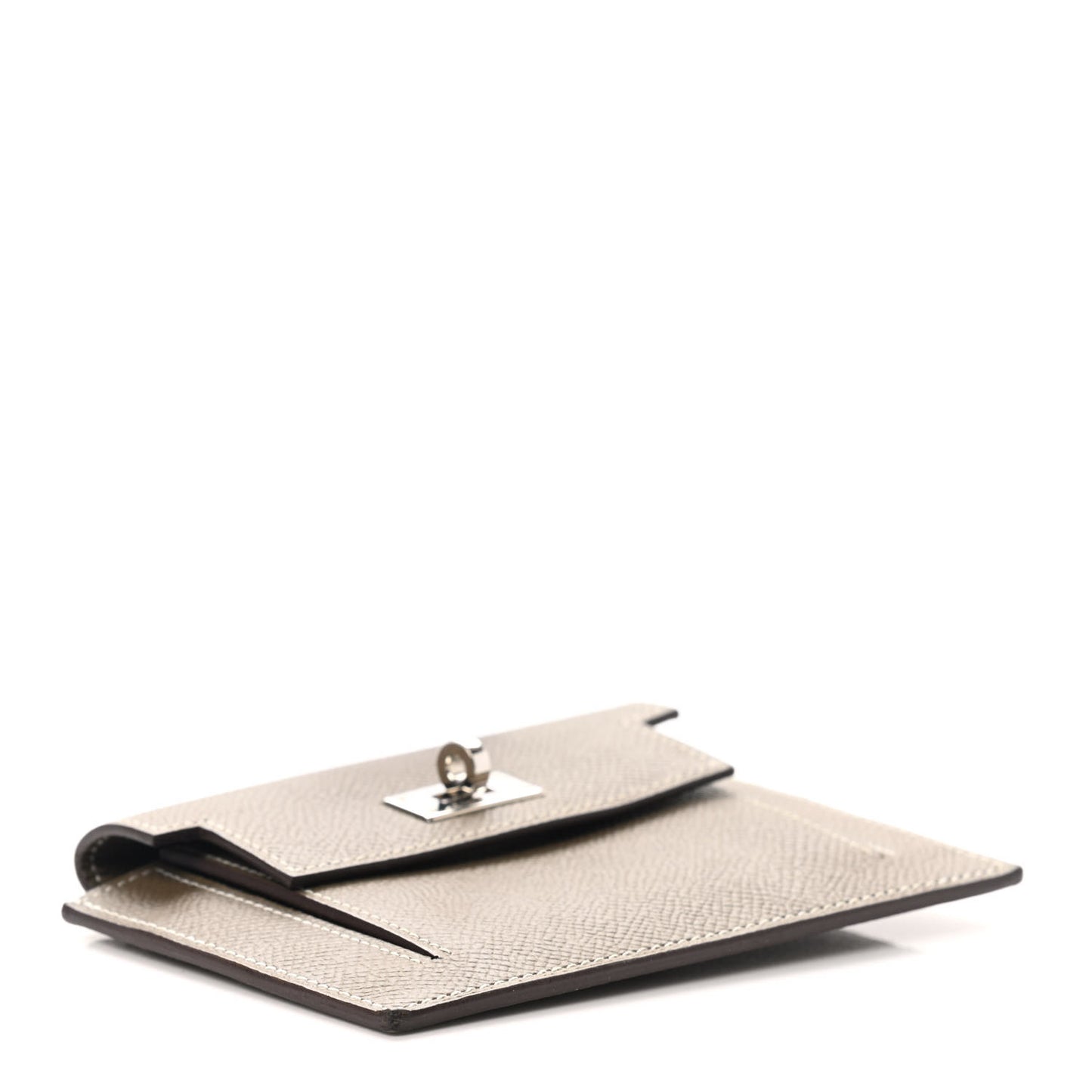 Epsom Kelly Pocket Compact Wallet Etoupe