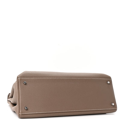 Hermes Togo Kelly Retourne 40 Etoupe 4 of 10