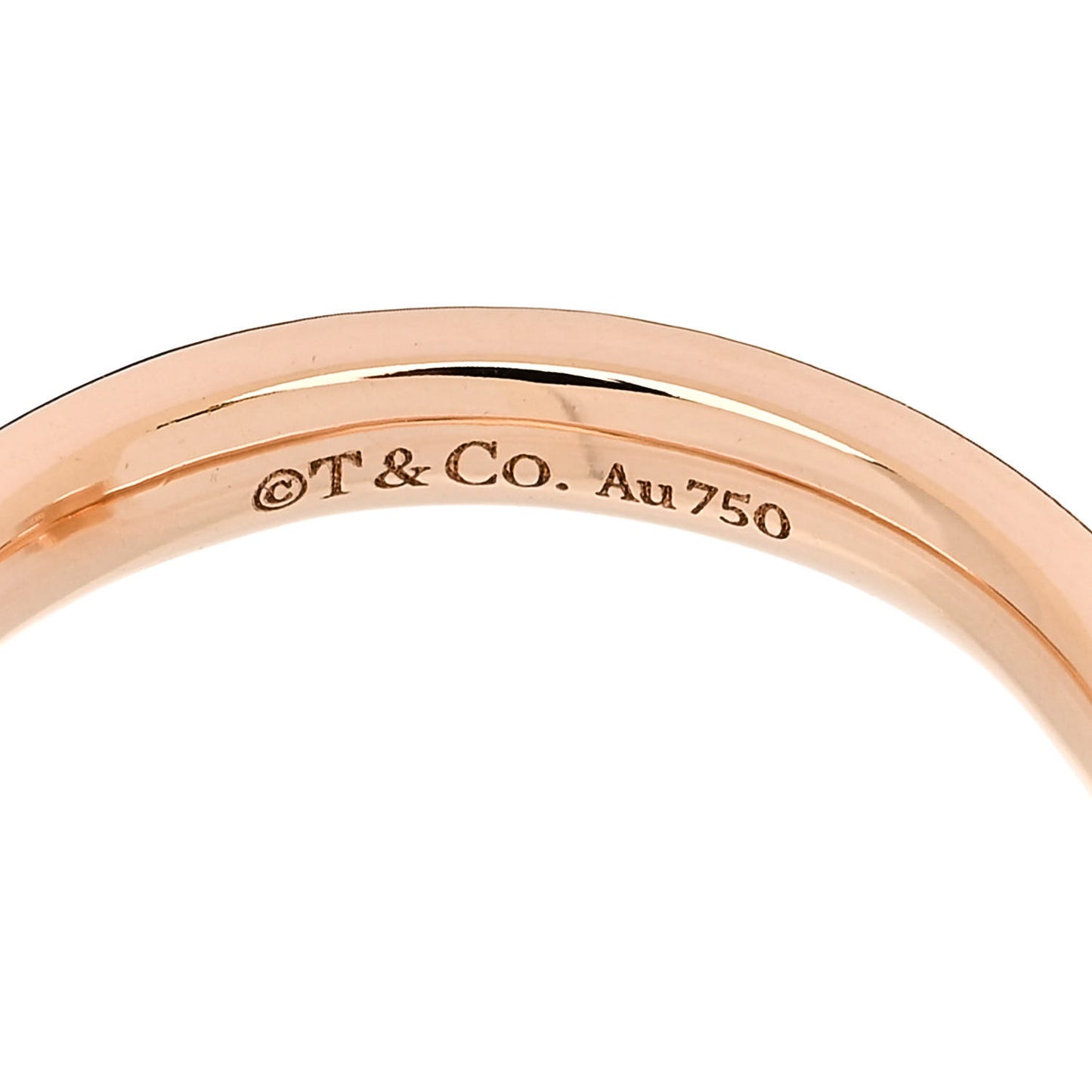 18K Rose Gold Diamond 2.5mm T T1 Ring 51 5.75
