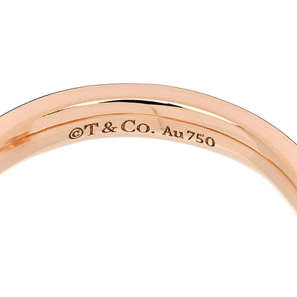 Tiffany 18K Rose Gold Diamond 2.5mm T T1 Ring 51 5.75 4 of 5
