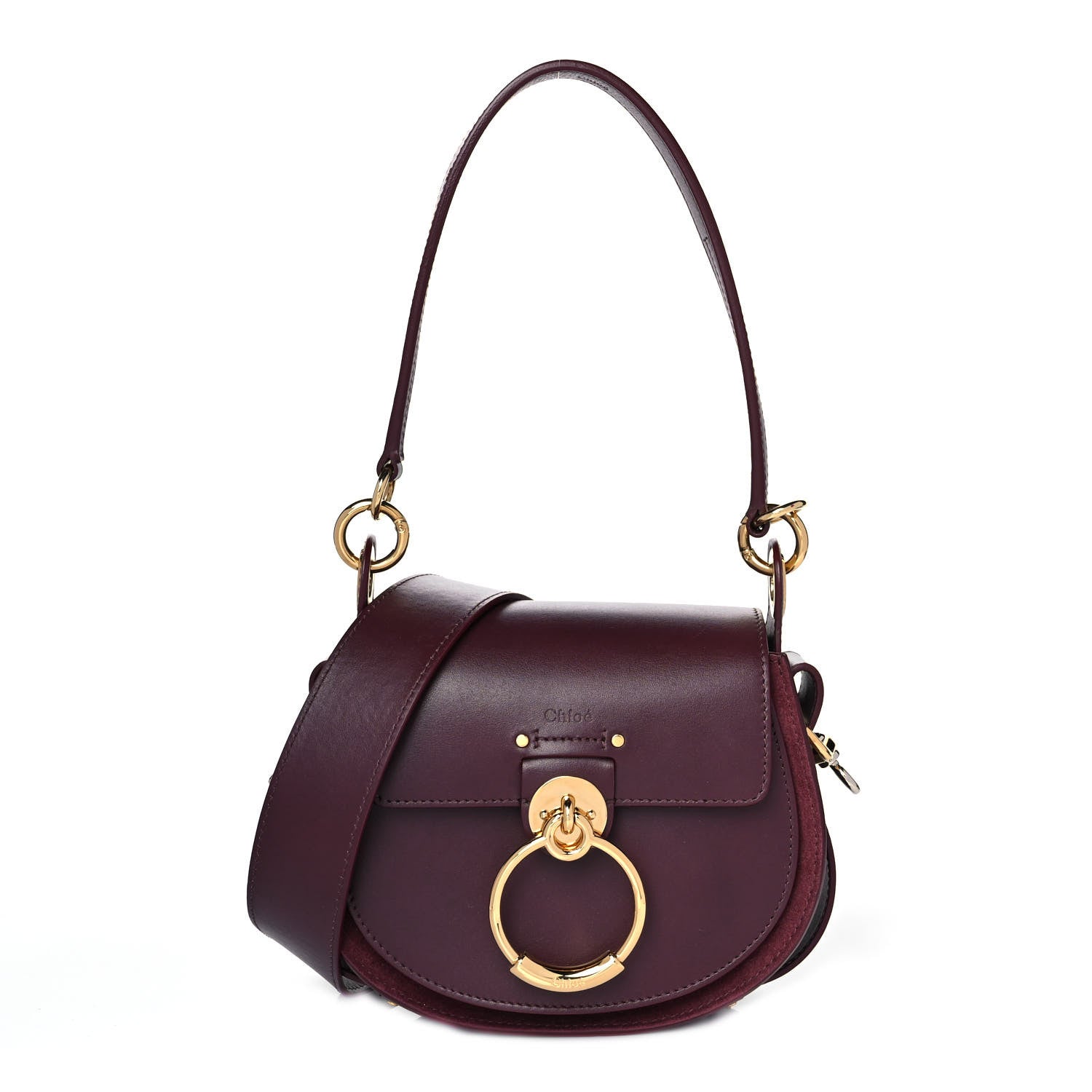 Chloe Calfskin Small Tess Bag Burnt Brown 1 of 8