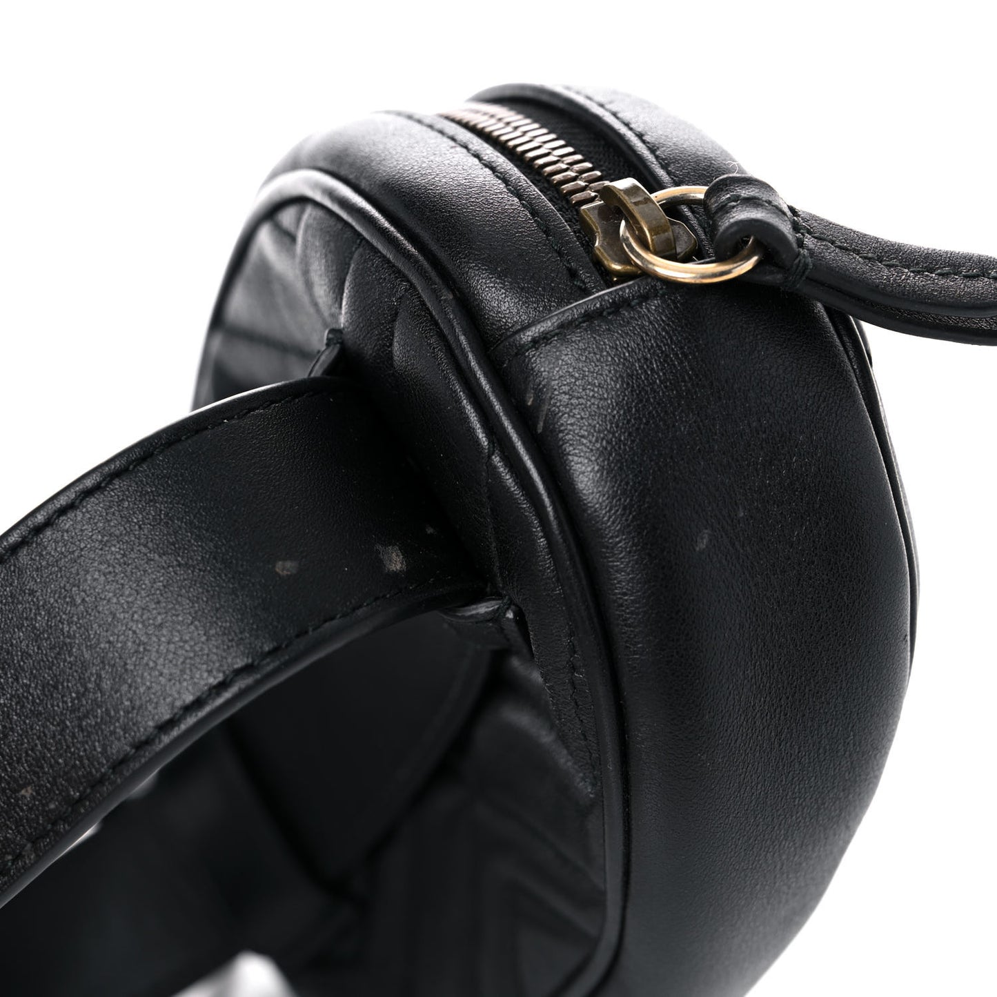 Calfskin Matelasse GG Marmont Belt Bag 85 34 Black