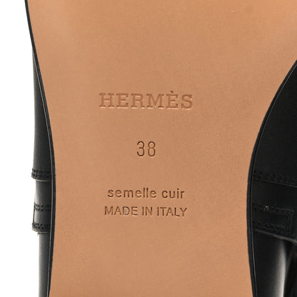Hermes Calfskin Neo Low Boots 38 Black 7 of 8