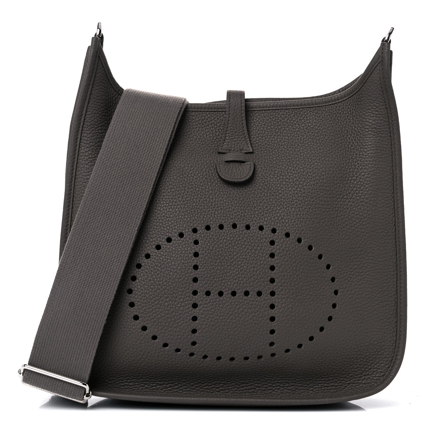 Hermes Taurillon Clemence Evelyne III PM Etain 1 of 10