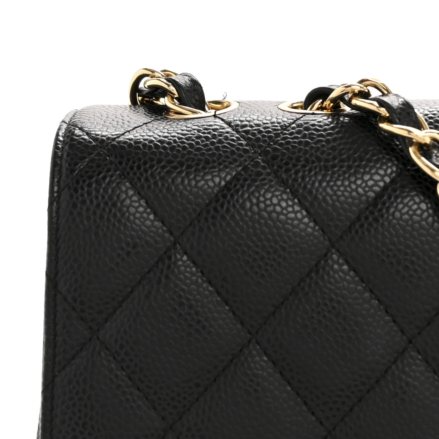 Caviar Quilted Jumbo Single Flap Black