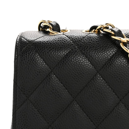 Chanel Caviar Quilted Jumbo Single Flap Black 11 of 12
