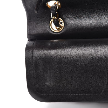 Chanel Lambskin Quilted Medium Double Flap Black 14 of 17
