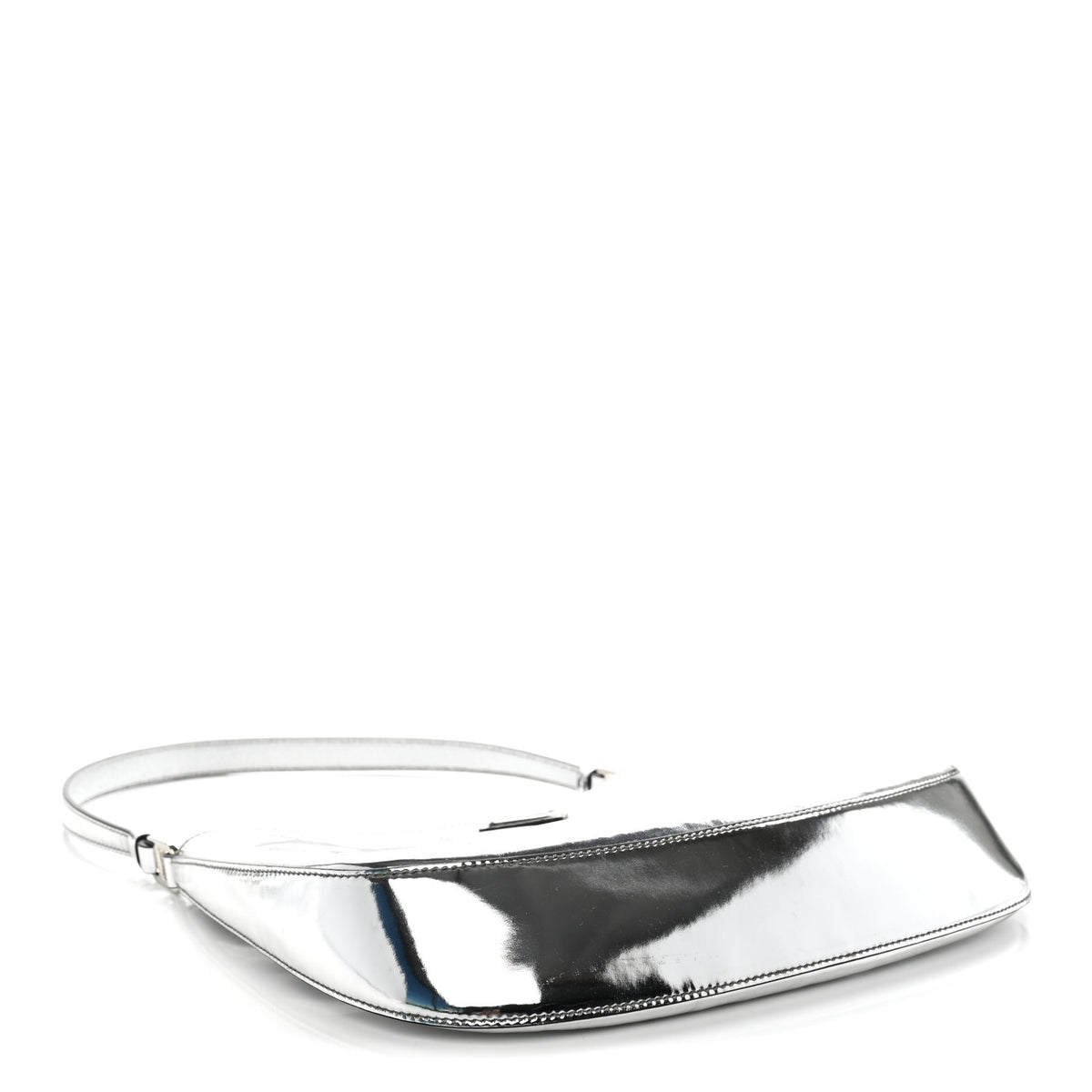 Spazzolato Cleo Shoulder Bag Argento