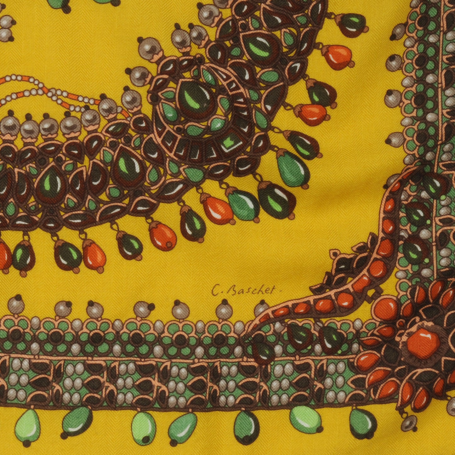 Cashmere Silk Parures Des Maharajas Shawl 140