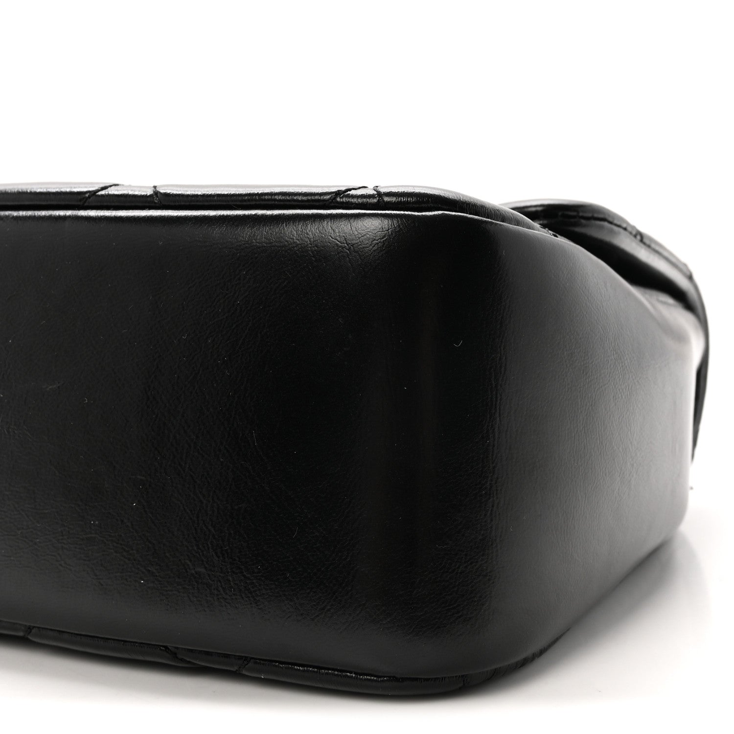 Chanel Shiny Lambskin Quilted Coco Trip Flap Bag Black 10 of 11