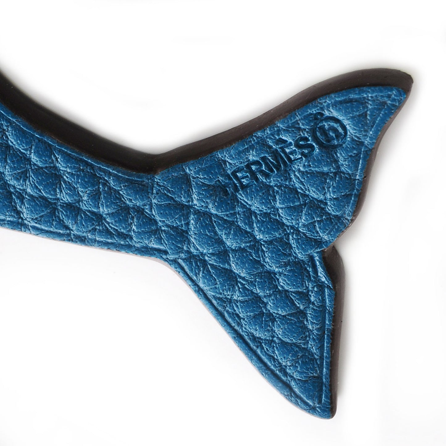 Togo Epsom Petit H Bag Charm Dolphin Bleu Izmir Vert Cru