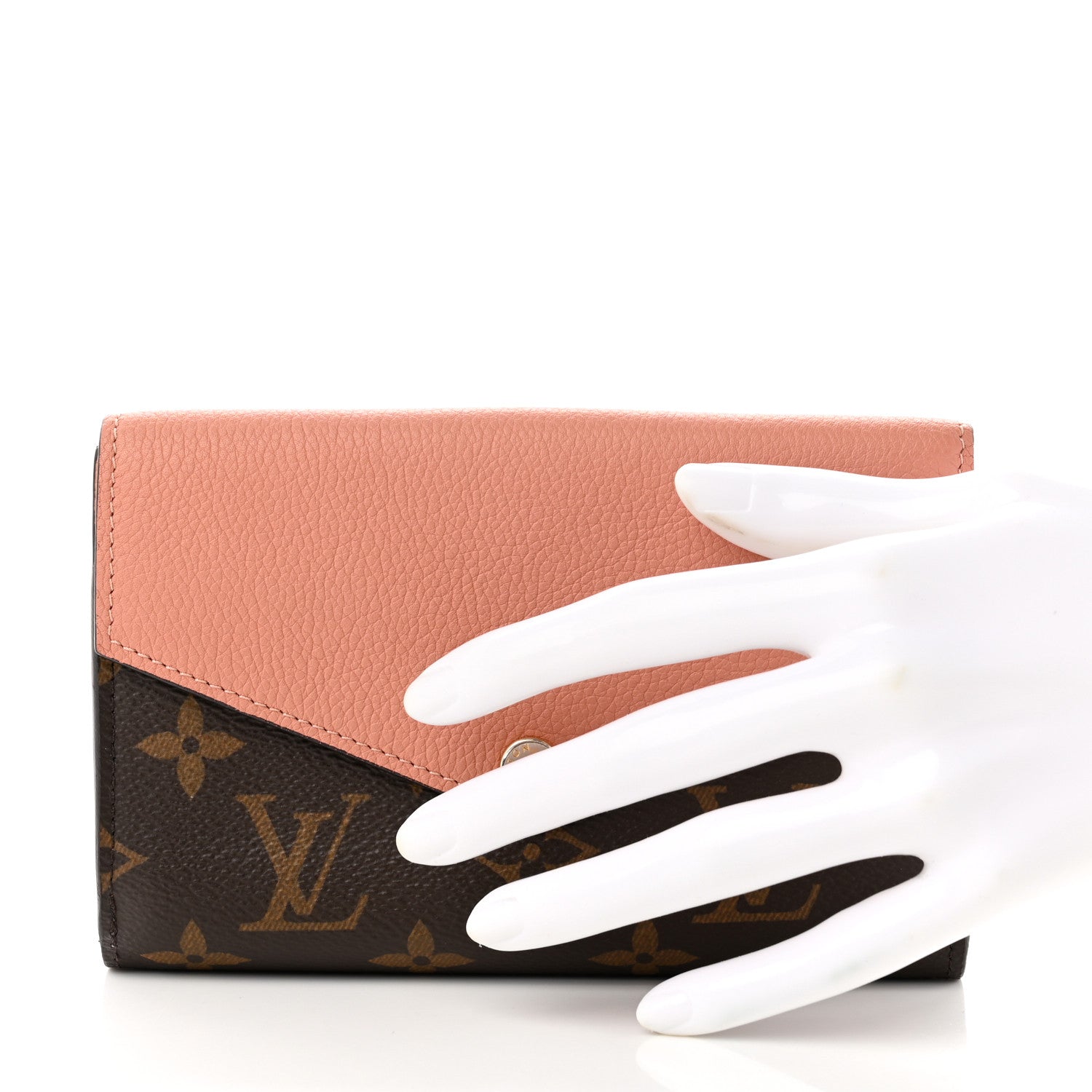 Louis Vuitton Monogram Pallas Compact Wallet Peach 2 of 6