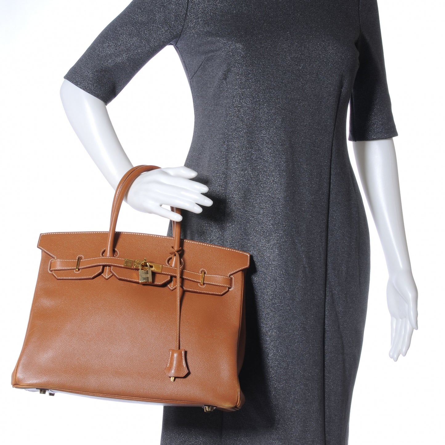 Epsom Birkin 35 Gold