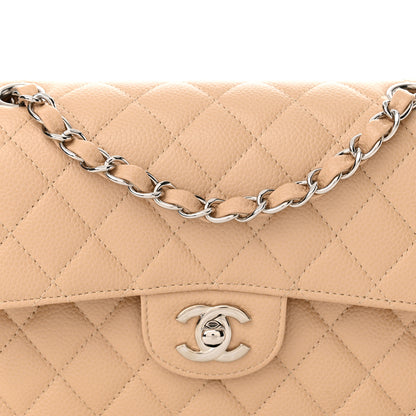 Chanel Caviar Quilted Small Double Flap Beige 8 of 12