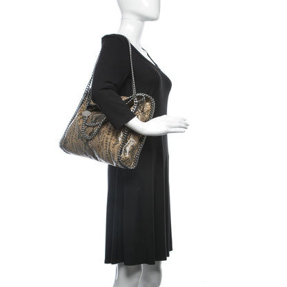 Stella McCartney Eco Python Falabella Fold Over Tote Brown 2 of 9