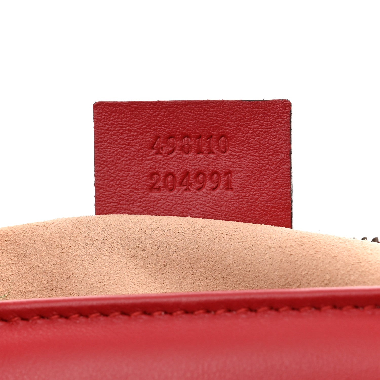 Gucci Calfskin Matelasse Small GG Marmont Top Handle Shoulder Bag Hibiscus Red 7 of 9