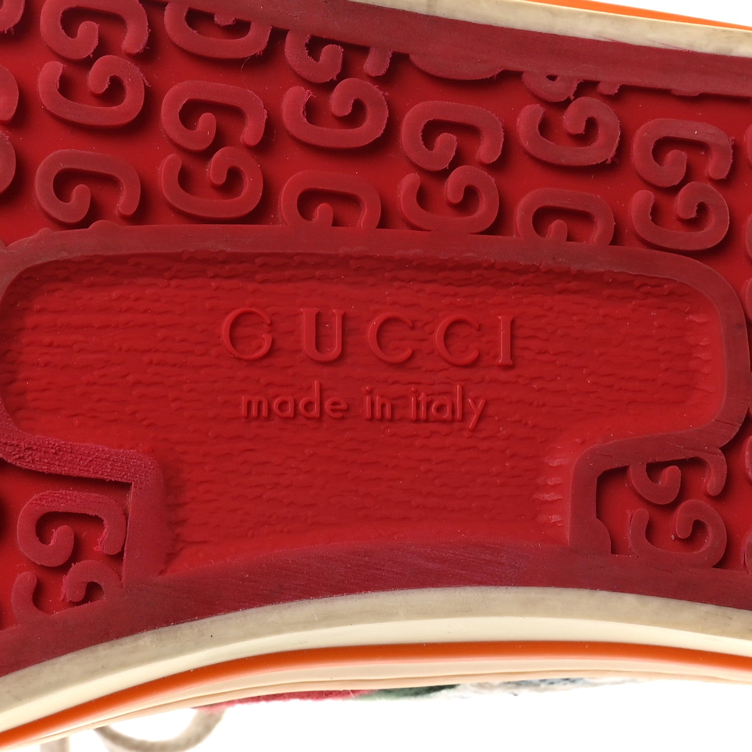 Gucci Cotton GG Monogram Web Womens 1977 Tennis Sneakers 38 Philod Ivory Mystic White 7 of 8