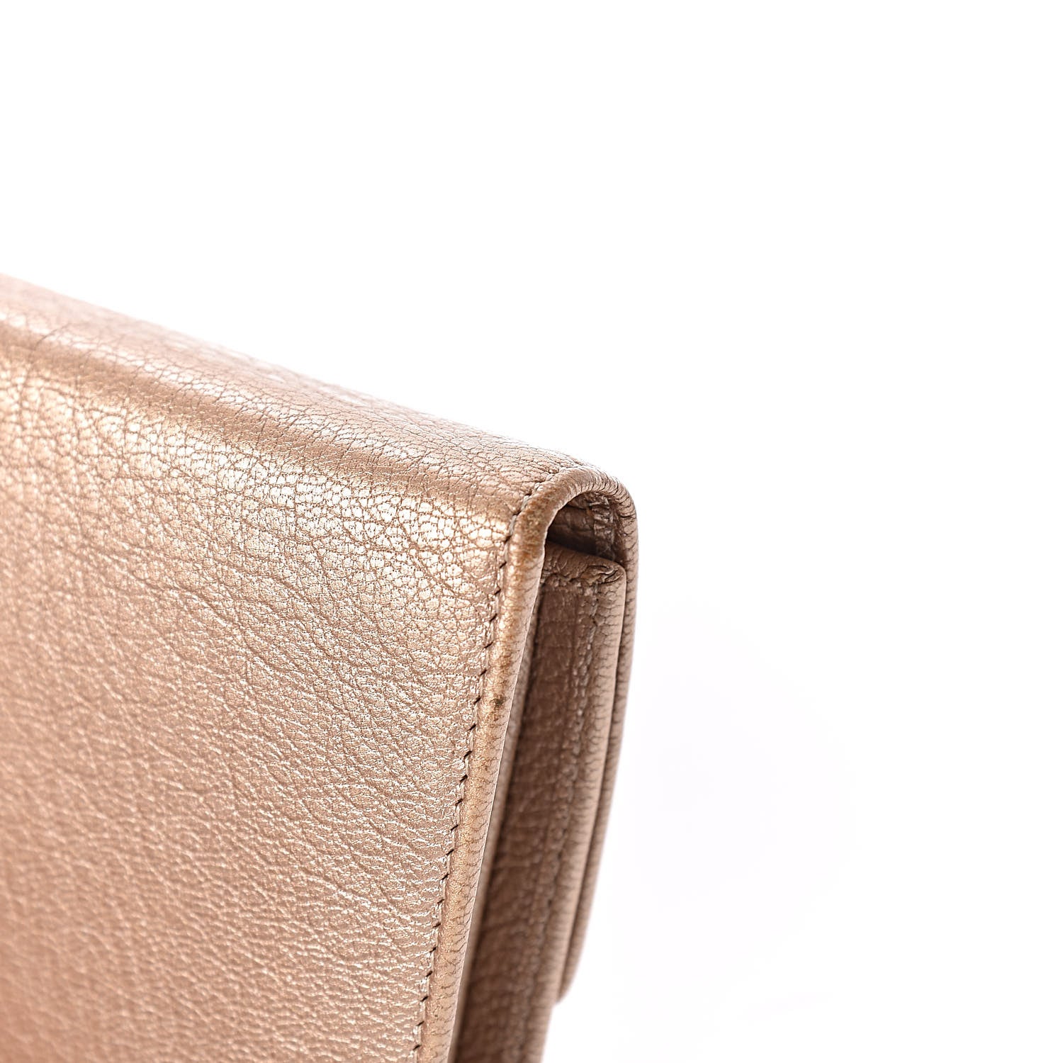 Chanel Metallic Goatskin Large Flap Wallet Gold 12 of 16