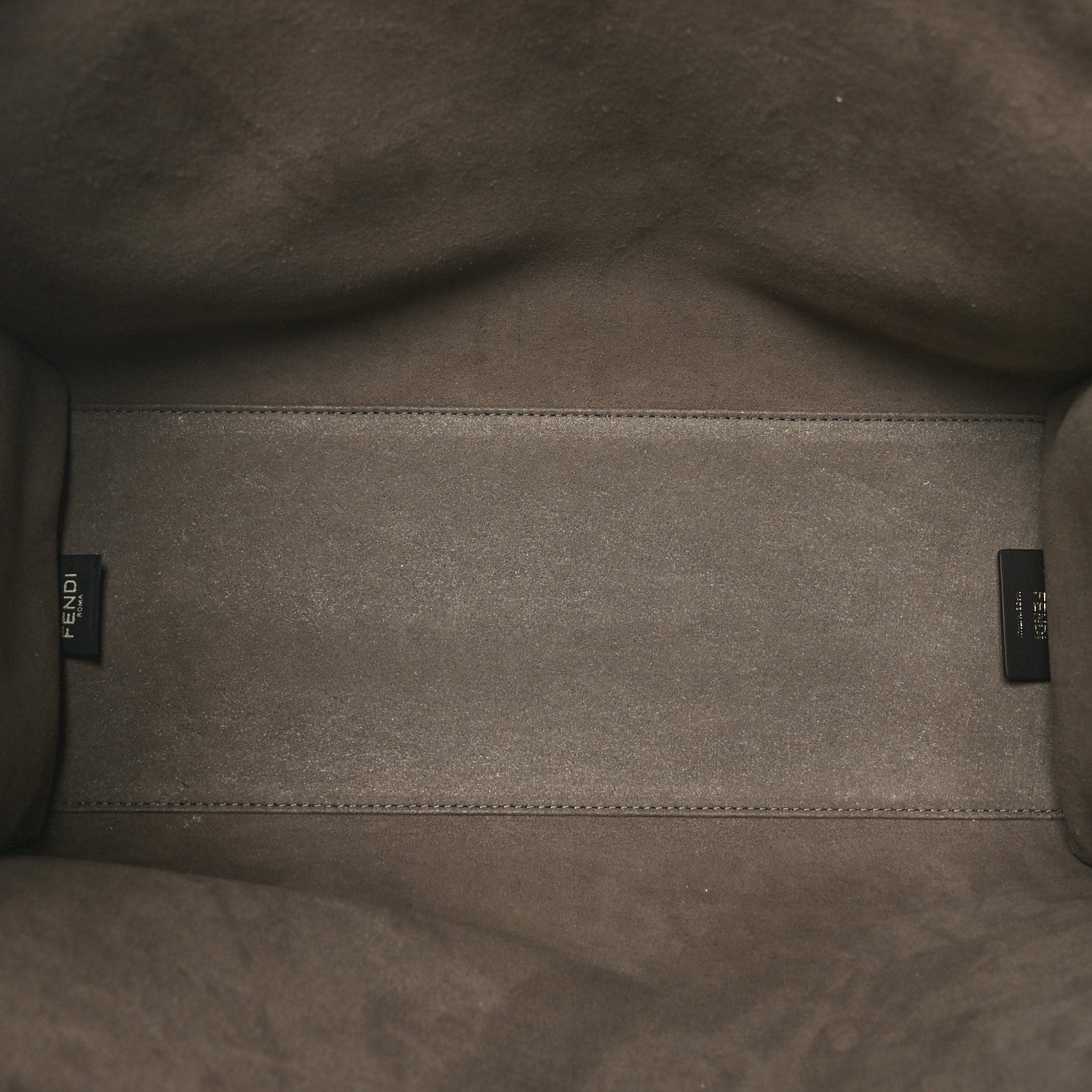 Fendi Chenille Vitello Cher FF Medium Fendi Sunshine Shopper Tote Tortora 6 of 9