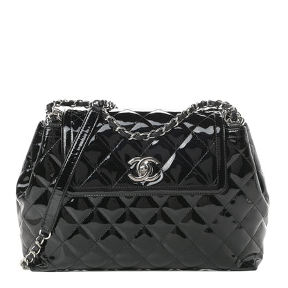 Chanel Patent Quilted Large Coco Shine Accordion Flap Black 1 of 11