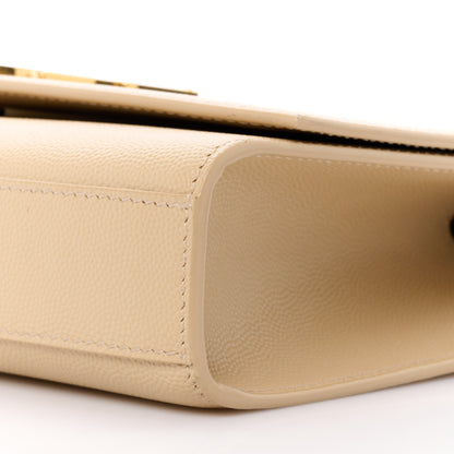 Saint Laurent Grain De Poudre Medium Monogram Kate Satchel Nude Powder 11 of 11