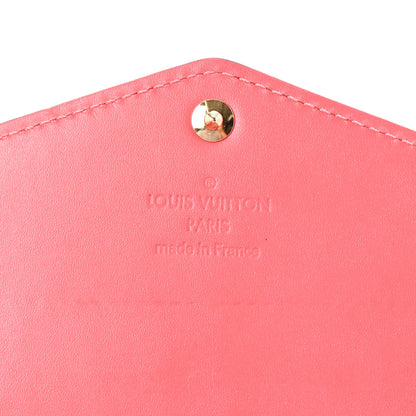 Louis Vuitton Vernis Sarah Wallet NM Rose Litchi 6 of 6