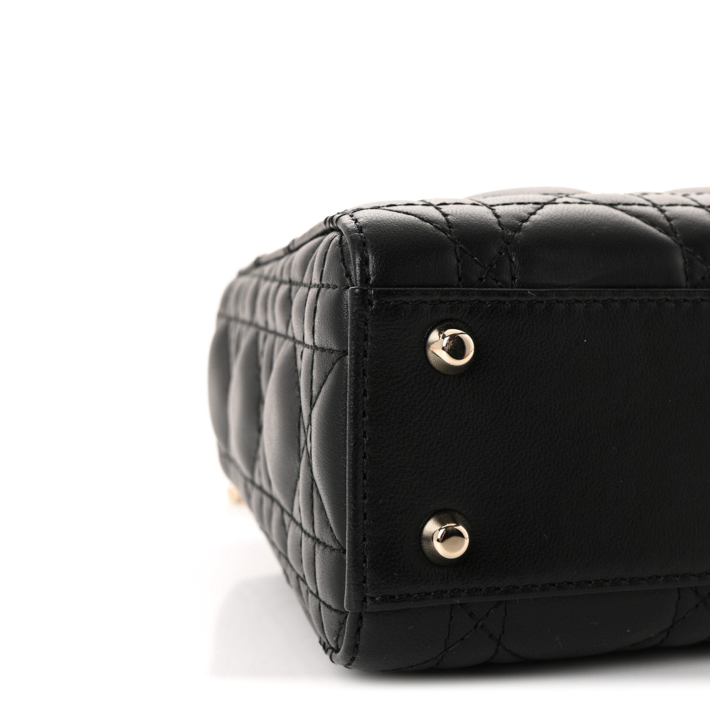 Lambskin Cannage Mini Lady Dior Black