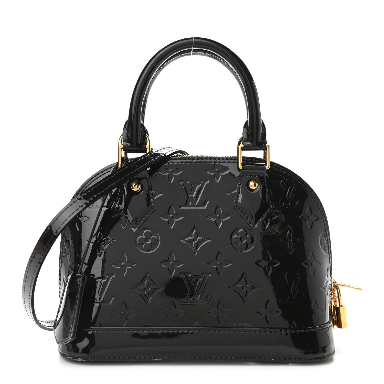 Louis Vuitton Vernis Alma BB Black 1 of 9