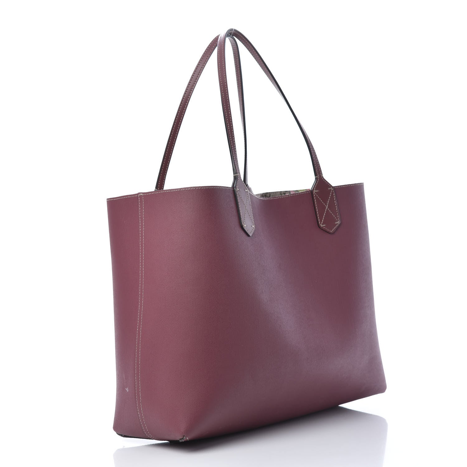 Gucci GG Supreme Monogram Blooms Medium Reversible Tote Beige Multicolor Dry Rose 5 of 18