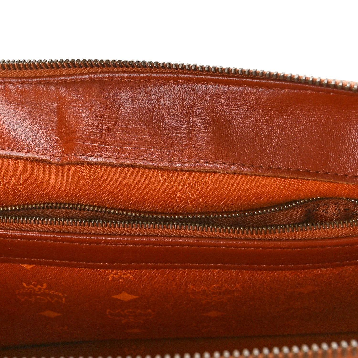 MCM Visetos Essential Boston Bag Cognac 6 of 8