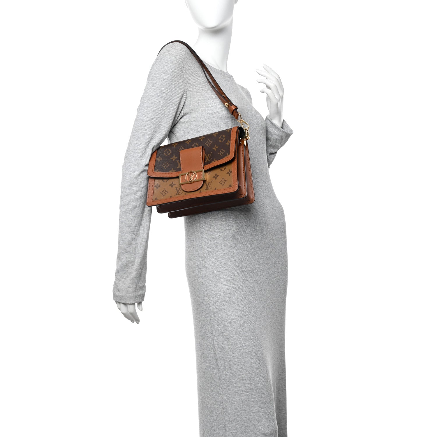 Louis Vuitton Reverse Monogram Dauphine MM 2 of 12